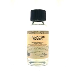 Essential Oil Blend for Perfume Making, Personal Body Oil, Soap, Candle Making, Diffusing & Incense; Splash-On Glass Bottle. Undiluted & Alcohol Free (1oz, Romantic Moods Blend)