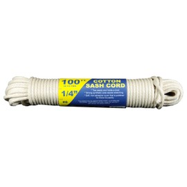 T.W Evans Cordage 46-080 Number-8 1/4-Inch Buffalo Cotton Sash Cord 100-Feet Hank
