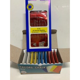 C.S. Osborne & Co. No. K-10 - Needle Card with color chalk