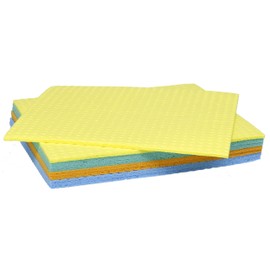 Spontex Sponge Cloth Value Pack of 8, Extremely Absorbent and Durable, Made of Viscose, Biodegradable (1 x 8 Pieces)