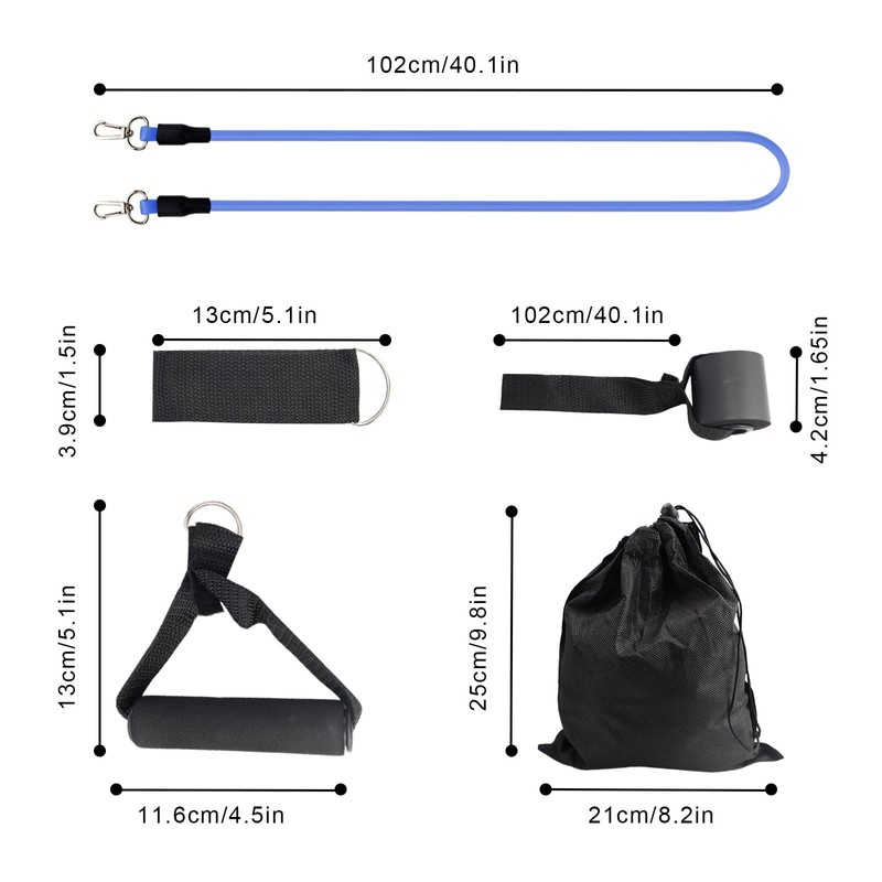 Pack of 5 Resistance Bands, CHSEROK Resistance Bands, Strength Training,