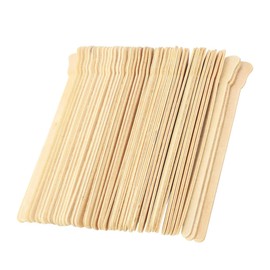 WOONEKY 100pcs Wooden Wax Mixing Sticks Disposable Spatulas for Waxing Hair Removal Suitable for Hot and Strip Wax for Facial Use Professional Salon and Home DIY