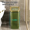 Transparent Trash Can, Bathroom Trash Cans with Lids, 2.6 Gallon