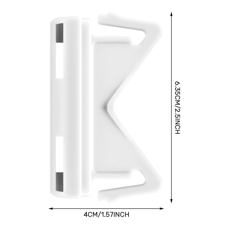 GlikCeil 2 Pair Universal End Cap for 2 1/2'' Curtain