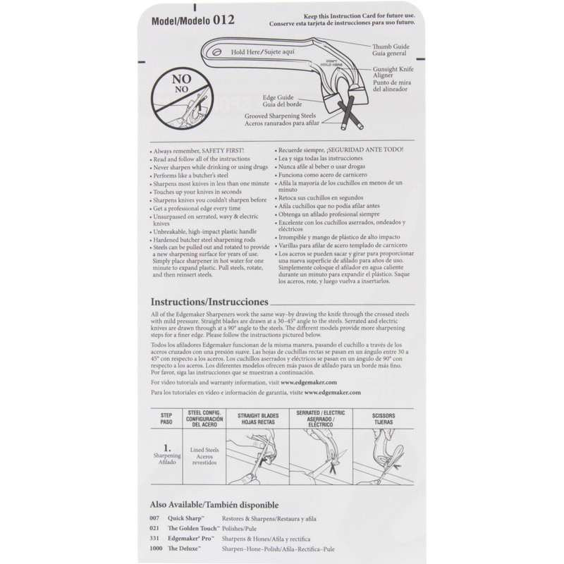 Edgemaker The Sportsman Sharpening Rod Black