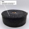 Ucreative Black Fiberglass Exhaust Header Heat Wrap 3 Rolls (2"