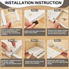 Gerrii 2 Pcs Closet Tension Shelf Rod Expandable Shelf Locker