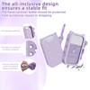 Premium Silicone Case Hand Sanitizer Spray, Portable Keychain Holder Compatible