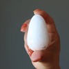 Satin Crystals Scolecite Egg Celestial White Silk Angel 2.25-2.5 inch