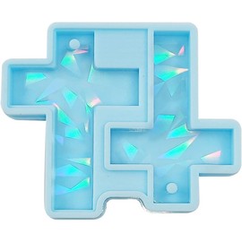 Blue Cross Earring Pendant Keychain Pendant Silicone Mold Jewelry Epoxy Resin Casting Mold Jewelry Casting Supplies