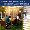 Vinyl Siding Mounting Block with Built-in Electrical Box, Universal Siding