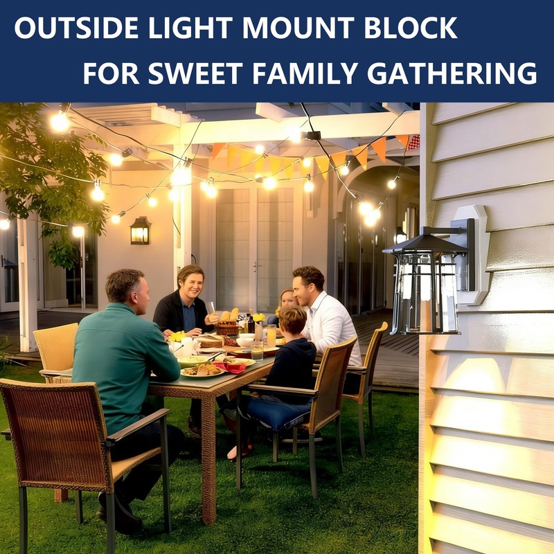 Vinyl Siding Mounting Block with Built-in Electrical Box, Universal Siding