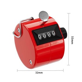 HZXSDEG 6 Pack Counter Clicker 4-Digit Number Count, Handheld Mechanical Counters Clickers Pitch Counter for Coaching, Knitting, People, Lap, Fishing, Golf, Toddler & Fidget（6 color You can choice