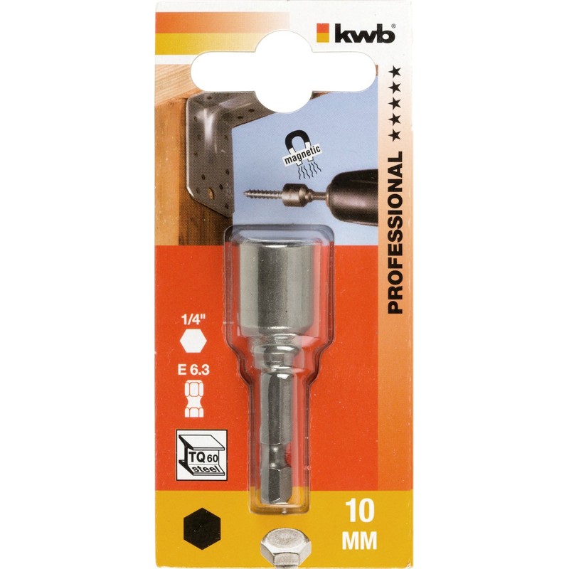 KWB Socket 10 mm (1/4 Hex 102710 E6.3 Hex Shank