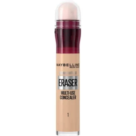 Maybelline Instant Anti Age Eraser Eye Concealer – Dark Circles & Blemish Corrector with Ultra-Blendable Formula, Brightens & Smooths Under-Eye Area, Shade 01 Light, Easy Cushion Applicator