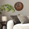 American Flag Rustic Wood Wall Clock Distressed Design Home Decor