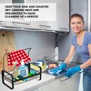 Kitchen Organiser Caddy with Dishcloth Stand – Durable and Reliable