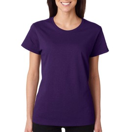 Gildan Womens 5.3 oz. Heavy Cotton Missy Fit T-Shirt G500L -PURPLE L