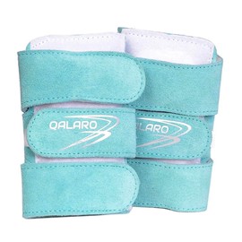 QALARO Suede Wrist Supports (Pair) with Bag | Gymnastics, Acrobatics, Cheer Adjustable Wrist Guards | Wrist Injury Prevention | Wrist Support Brace | Hand Wraps