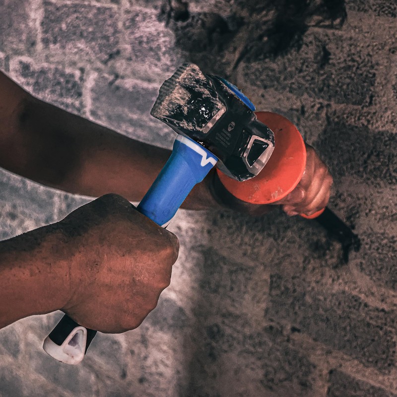 Real Steel Small Sledge Hammer, 3lb Blacksmith Hammer,Drilling Hammer with