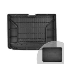 FROGUM ProLine 3D Rubber Mat, Exclusive Car Boot Mat, Boot Liner for Renault Captur II from 2019, Comfortable Organiser, Highest Edges