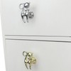 YEZILUU 2 Pack Kitty cat Cabinet knobs Bathroom Drawer knobs