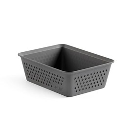 TATAY Drawer Organiser A6 Bohol Polypropylene BPA Free 100% Recycled Plastic Charcoal Grey Dimensions 12.5 x 16.5 x 5.5 cm