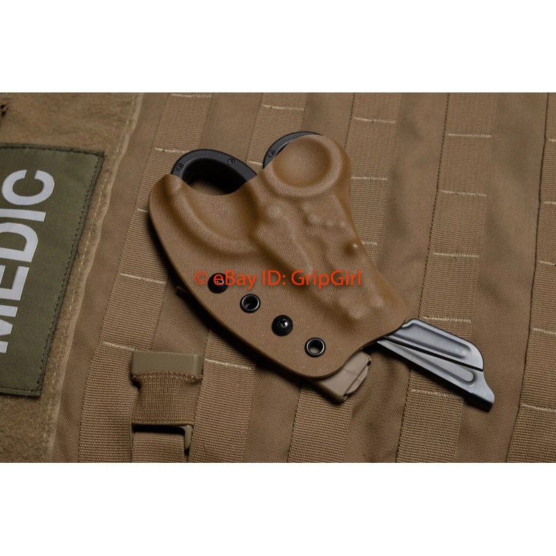GripGirlSupply Custom Kydex Coyote Holster for SOG Para Trauma Shears