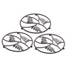 Mobestech 3pcs Iron Art Tableware Mat Heat Insulation Pad for