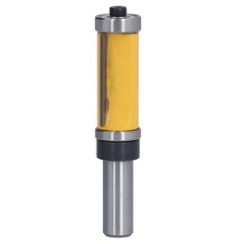 1/2in Shank Flush Trim Bit Double Bearings Straight Milling Cutter CNC Slotting Trimming Bits
