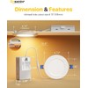 Ensenior 24 Pack 4 Inch LED Recessed Ceiling Light with