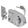 SUMBIN Jimmy Proof Night Latch for Front Door Silvery Color