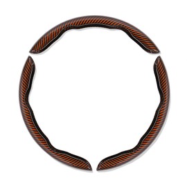 Car Steering Wheel Cover, Non-Slip Steering Wheel Protector, Universal Car Steering Wheel Cover for 15 Inch, Decor Gadgets, Automotive Interior Accessories (Brown, 3 pcs)