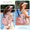 JKAOO Tennis Bags for Women, Waterproof Tennis Sling Crossbody Backpack
