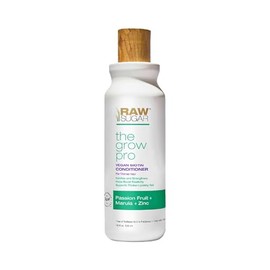 Raw Sugar, The Grow Pro Acondicionador, Biotina Vegana, Maracuyá y Zinc, Hidrata, Fortalece y Suaviza el Cabello, 18 OZ