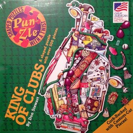 King of Clubs A Shaped Puzzle with over 500 Pieces by Don Stewart