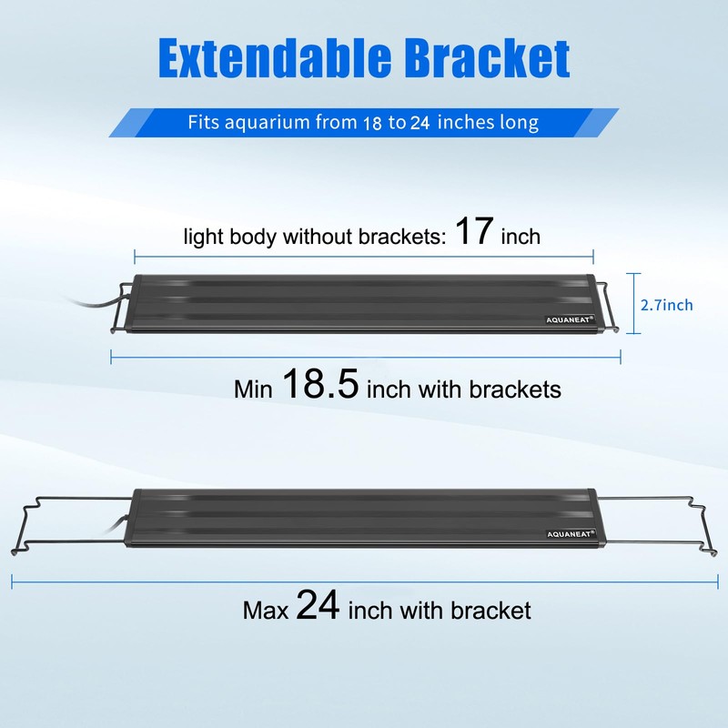 AQUANEAT LED Aquarium Light Full Spectrum for 18 Inch to