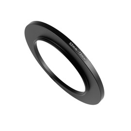 WIIYE 52mm to 72mm Step-Up Ring Adapter,52mm to 72mm Step Up Filter Ring,for All Brands UV ND CPL Metal Stepping Up Ring Adapter Filter (52mm to 72mm)