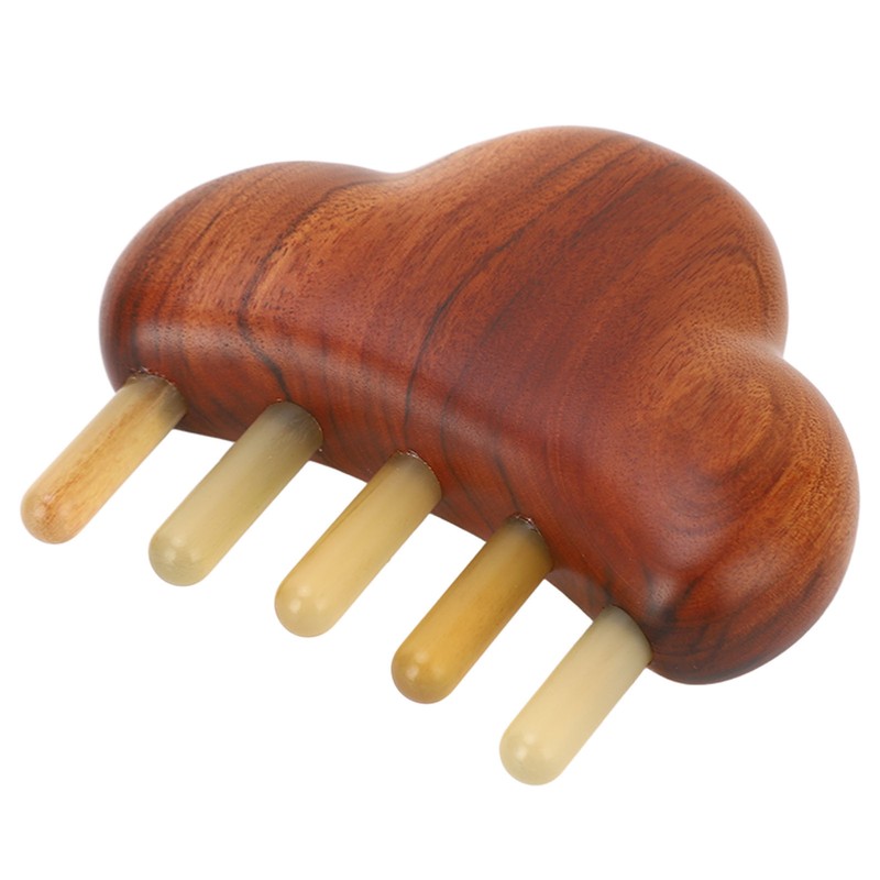 Sandalwood Meridian Comb Nose Massager Rosewood Scalp Massage Comb Set