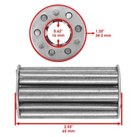Caltric 1-513809 1-513810 230-616 Wheel Roller Cage Bearing kit for Exmark Toro