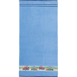 Erwin Müller Children's Hooded Terry Towel, Wash Mitt, light blue, 70x140 cm