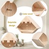 RIJATRAGAR Cedar Dove Nesting Box for Outside, Wooden Open Pigeon