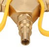 FECAMOS LPG Gas Line Splitter Adapter with 3 Spouts Propane