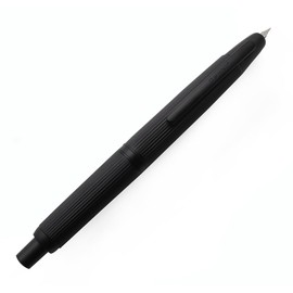 JINHAO 10 Press Fountain Pen Retractable Metal Pen with Ink Converter (Extra Fine Nib, Black Stripe)