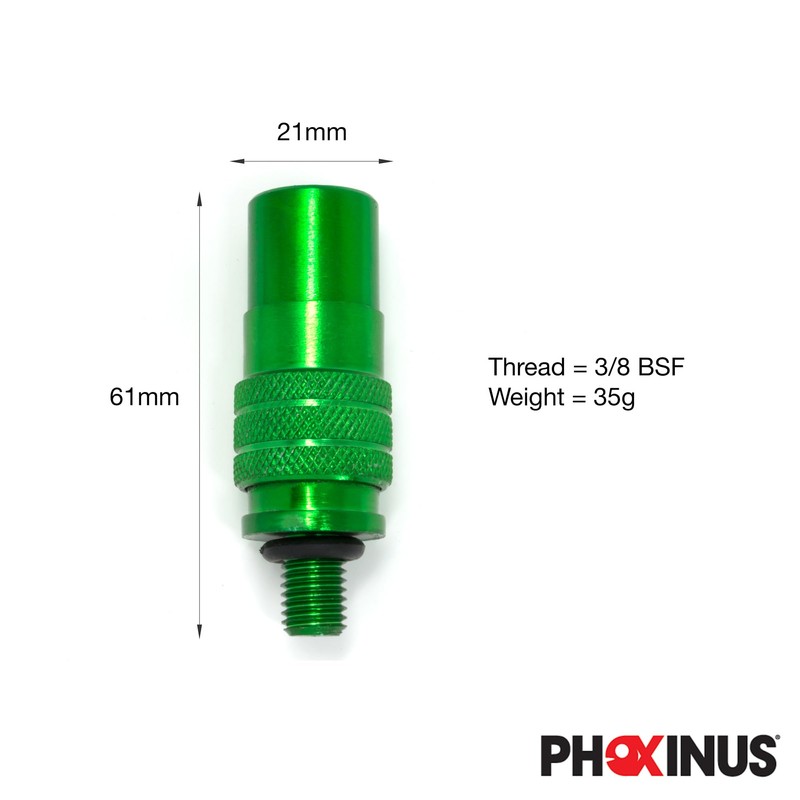 Phoxinus Quick Release Connectors for fishing bank sticks, buzz bars,
