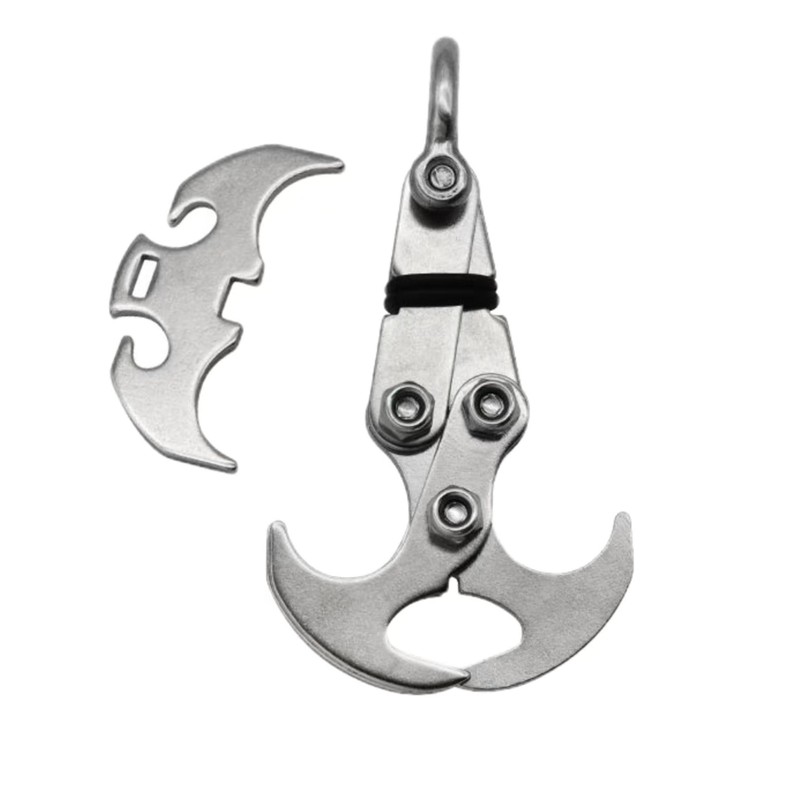 Grappling Gravity Hook Survival Carabiner Stainless Steel Multifunctional Rescue EDC
