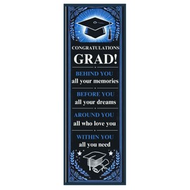 Congrats Congratulations Grad Graduation Bookmarks Glossy Book Marker, Bulk Gifts for Graduates, Seniors, Teachers, Classmates, Premium Glossy Card Stock Made in USA 100 Count