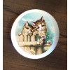 White KITTY CAT FENCE DAISEY WHITE CERAMIC KITCHEN CABINET DRESSER KNOB DECOR