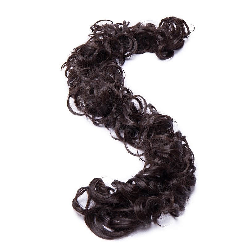 Long Hair Bun Scrunchy Scrunchie Up Do Hairpiece Curly Messy