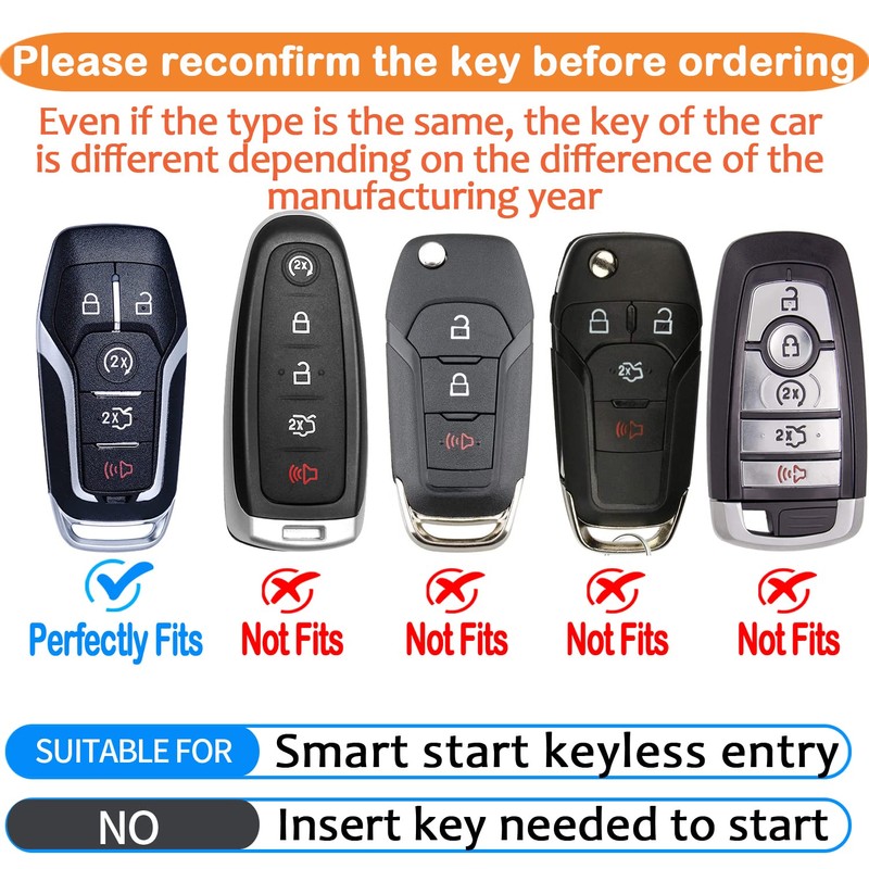 Tukellen Funda para llave de Ford Premium suave de protección